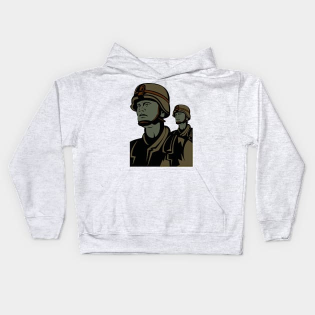 soldier Kids Hoodie by designseventy